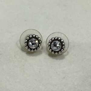 Brighton Silver Crystal Stud Earrings